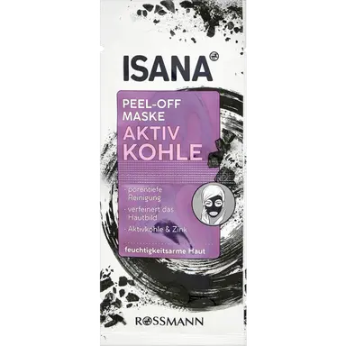 ISANA Masque peel-off au charbon actif