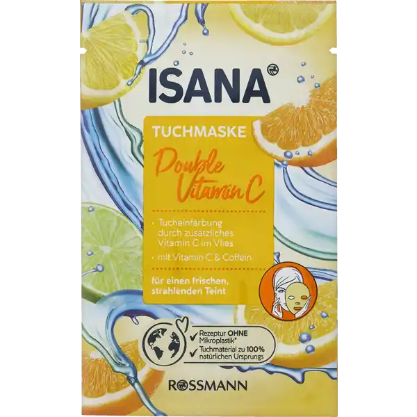 ISANA Masque en tissu Double Vitamine C