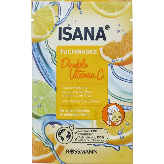 ISANA Masque en tissu Double Vitamine C