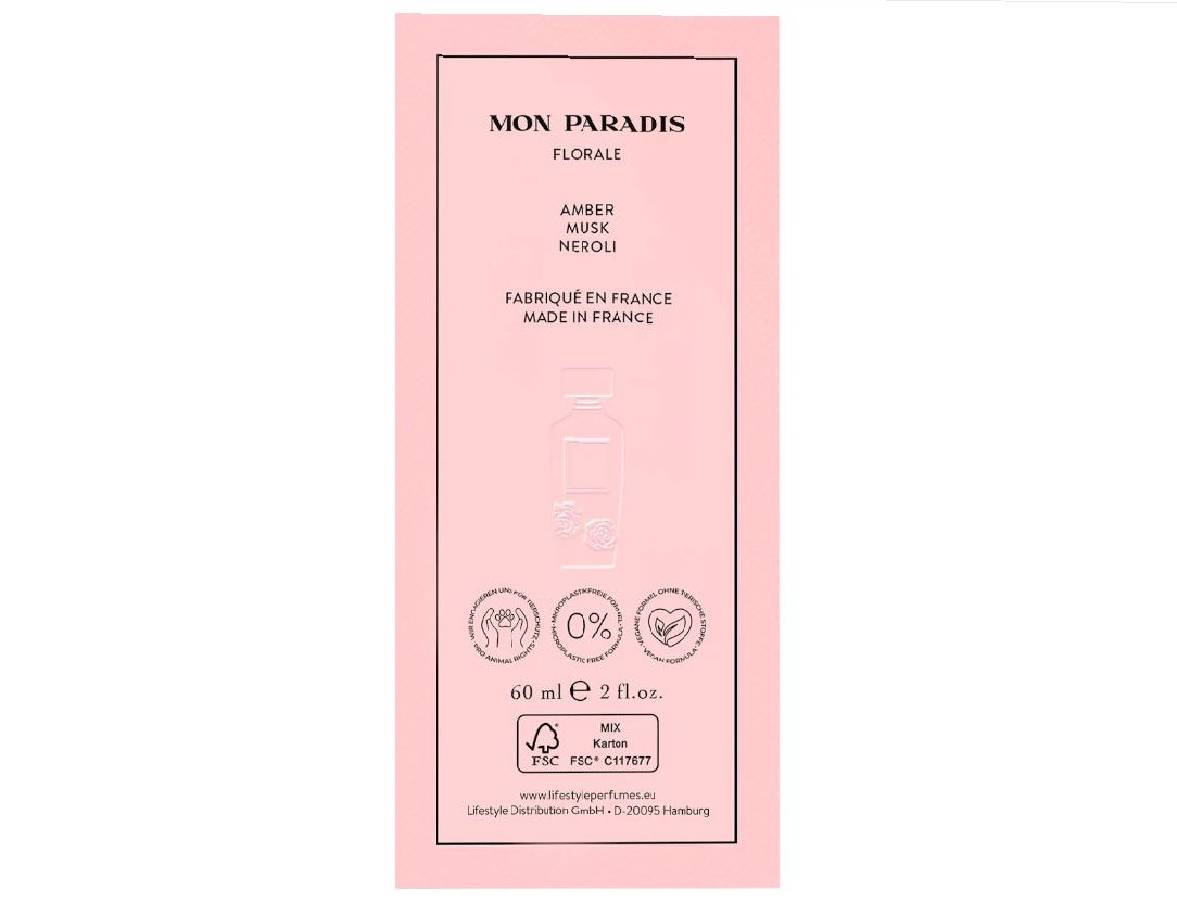(F) Câline Mon Paradis 60 ml pour Femme