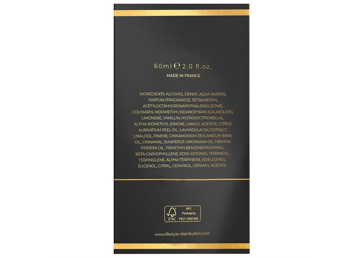 (E) Câline Intense Gold 60 ml pour Homme