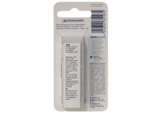 Balea Soin des lèvres Active Care MEN, 4,8 g