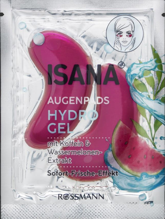 ISANA PATCHS HYDROGEL POUR LES YEUX avec caféine et pastèque