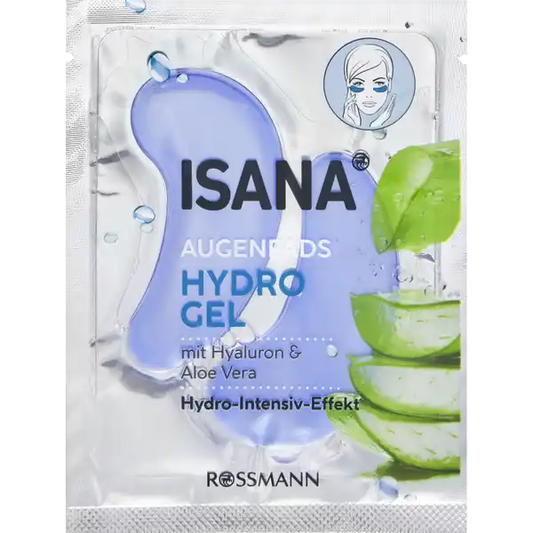 ISANA Patchs hydrogel pour les yeux avec acide hyaluronique et aloe vera
